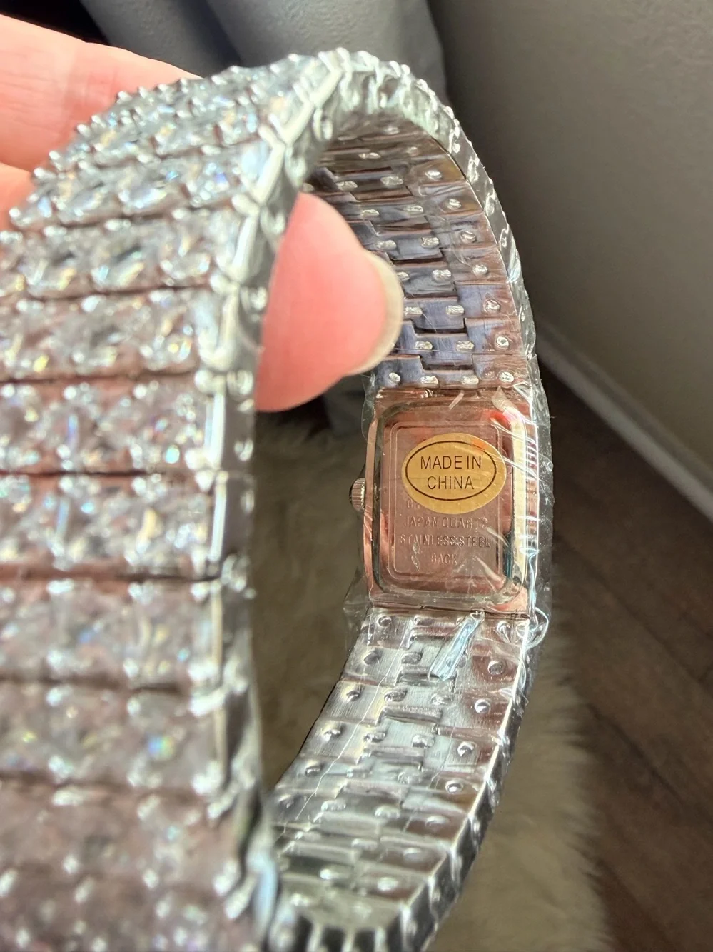 Croton Clear Crystal Pavé Bracelet Watch